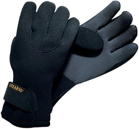 Stearns Neoprene Cold Water Sportsman's Gloves (Black, Large)