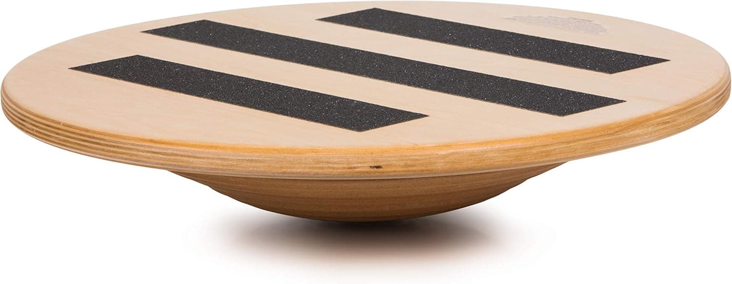 OPTP 483 Wooden Wobble Balance Board and Stability Trainer for Physical Therapy