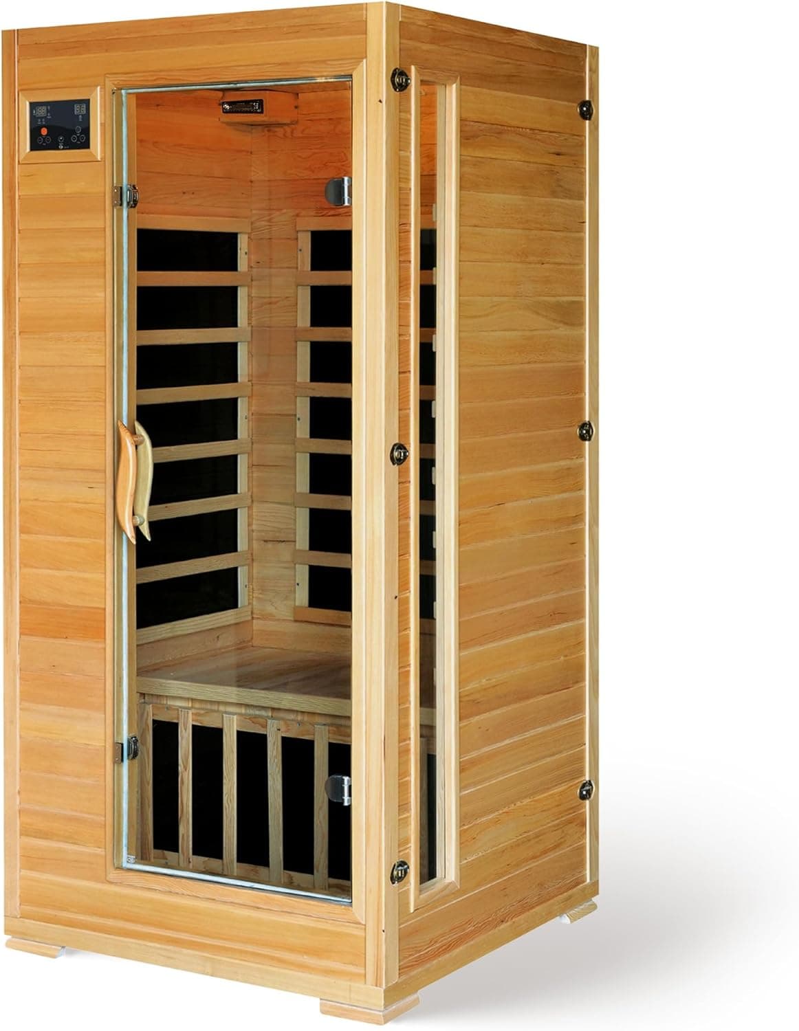 Blue Wave Buena Vista 1-2 Person Hemlock Infrared Sauna with 4 Carbon Heaters