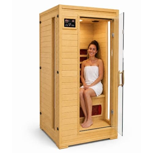 HeatWave Buena Vista 1-2 Person Hemlock Infrared Sauna for Home Use