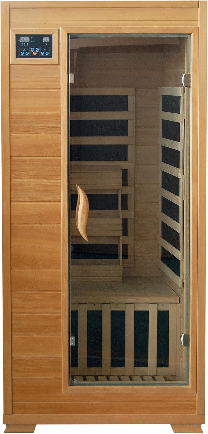 Heatwave 1-Person Hemlock Sauna w/ Carbon Heaters