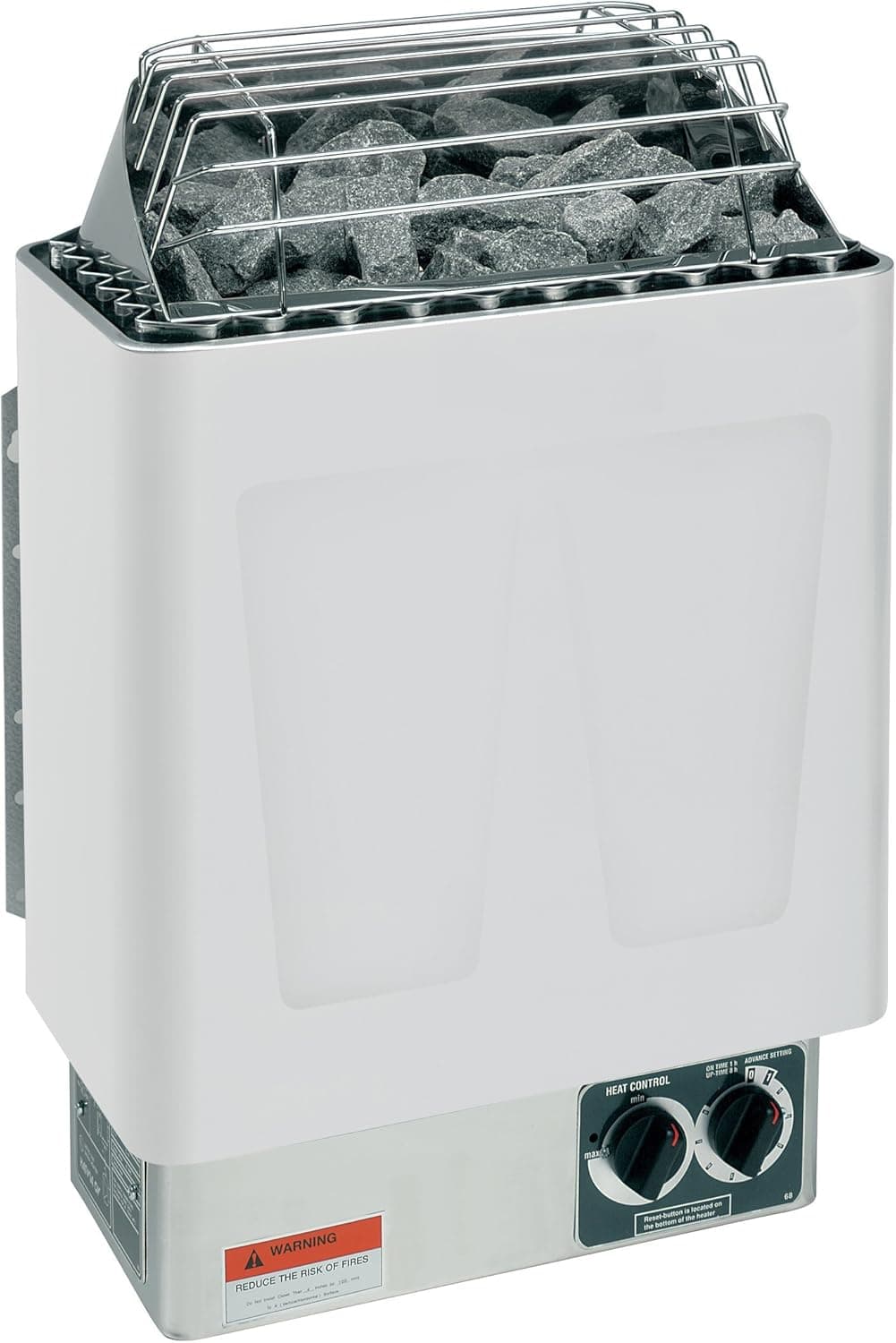 Harvia KIP 8KW 240V-1PH Electric Sauna Heater with Built-In Controls (Includes Sauna Stones)