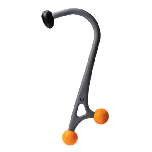 TRIGGERPOINT PERFORMANCE THERAPY AcuCurve Massage Cane for Neck, Back and Shoulders, Gray/Orange