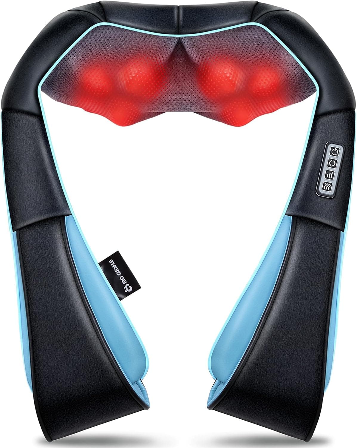 Mo Cuishle Shiatsu Back Shoulder and Neck Massager with Heat, Electric Deep Tissue 4D Kneading Massage