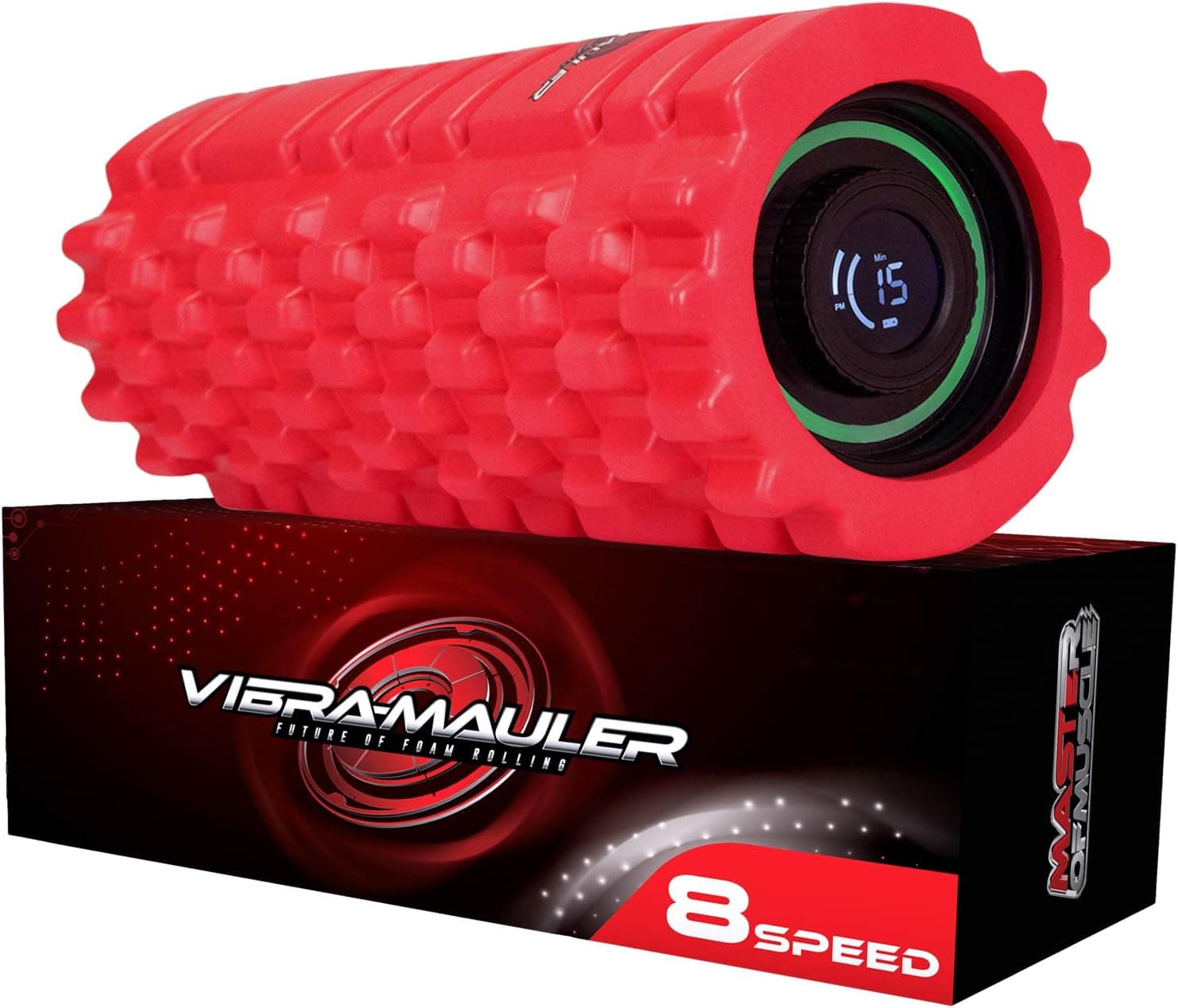 8 Speed Vibrating Foam Roller - High-Intensity for Sports Massage & Myofascial Release