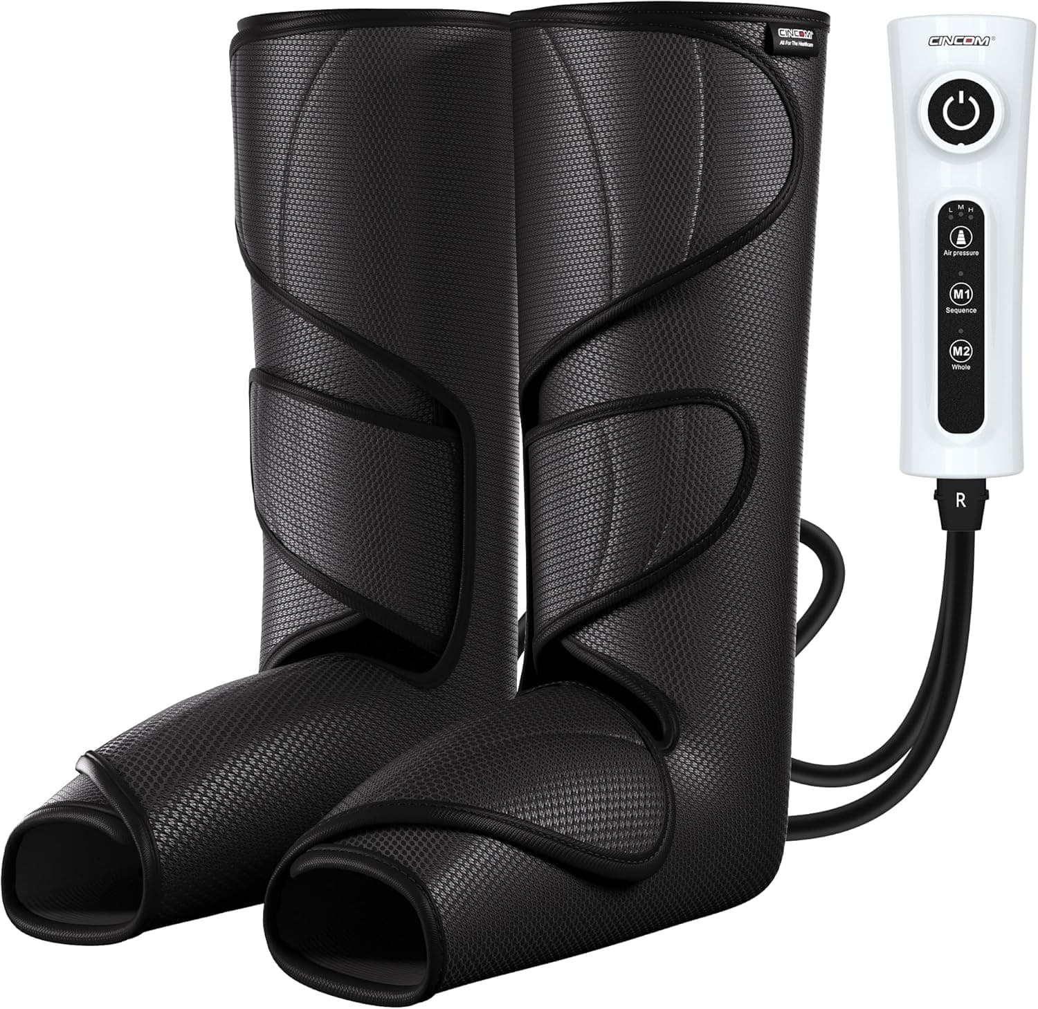 CINCOM Leg Massager for Circulation and Pain Relief, Air Compression Calf Foot