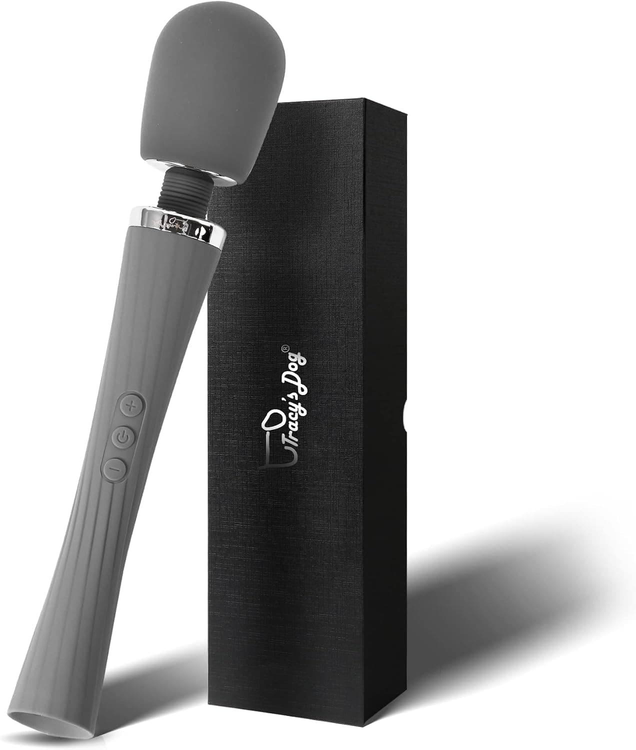Cordless Handheld Wand Massager with 5 Rotation Vibrate Modes & 3 Speeds, Electric Deep Tissue Percussion Massage