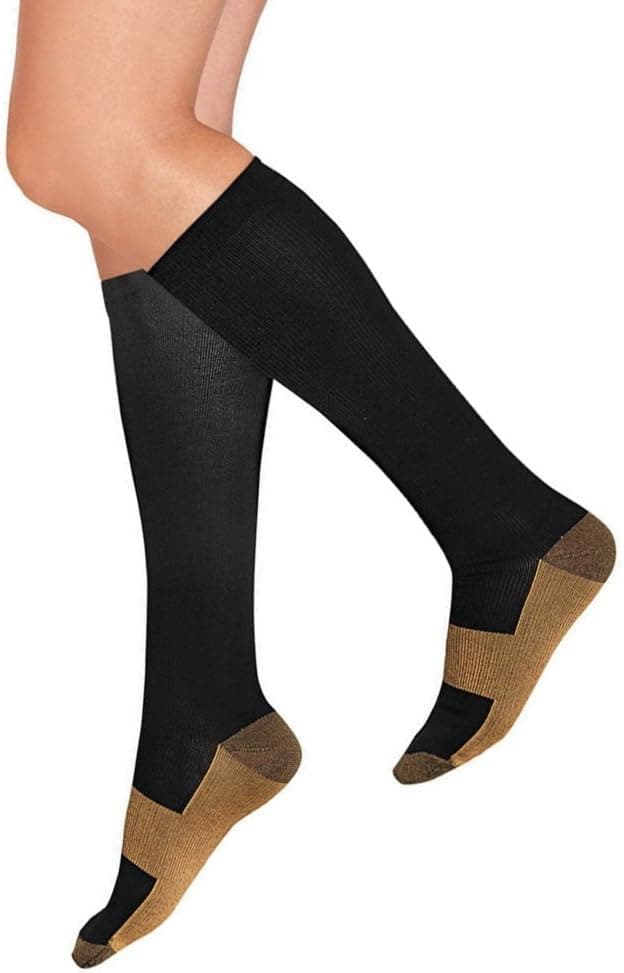 BcurbSox Graduated Compression Socks 10-20 mmHg Athletic Fit for Running, Nurses, Circulation & Recovery