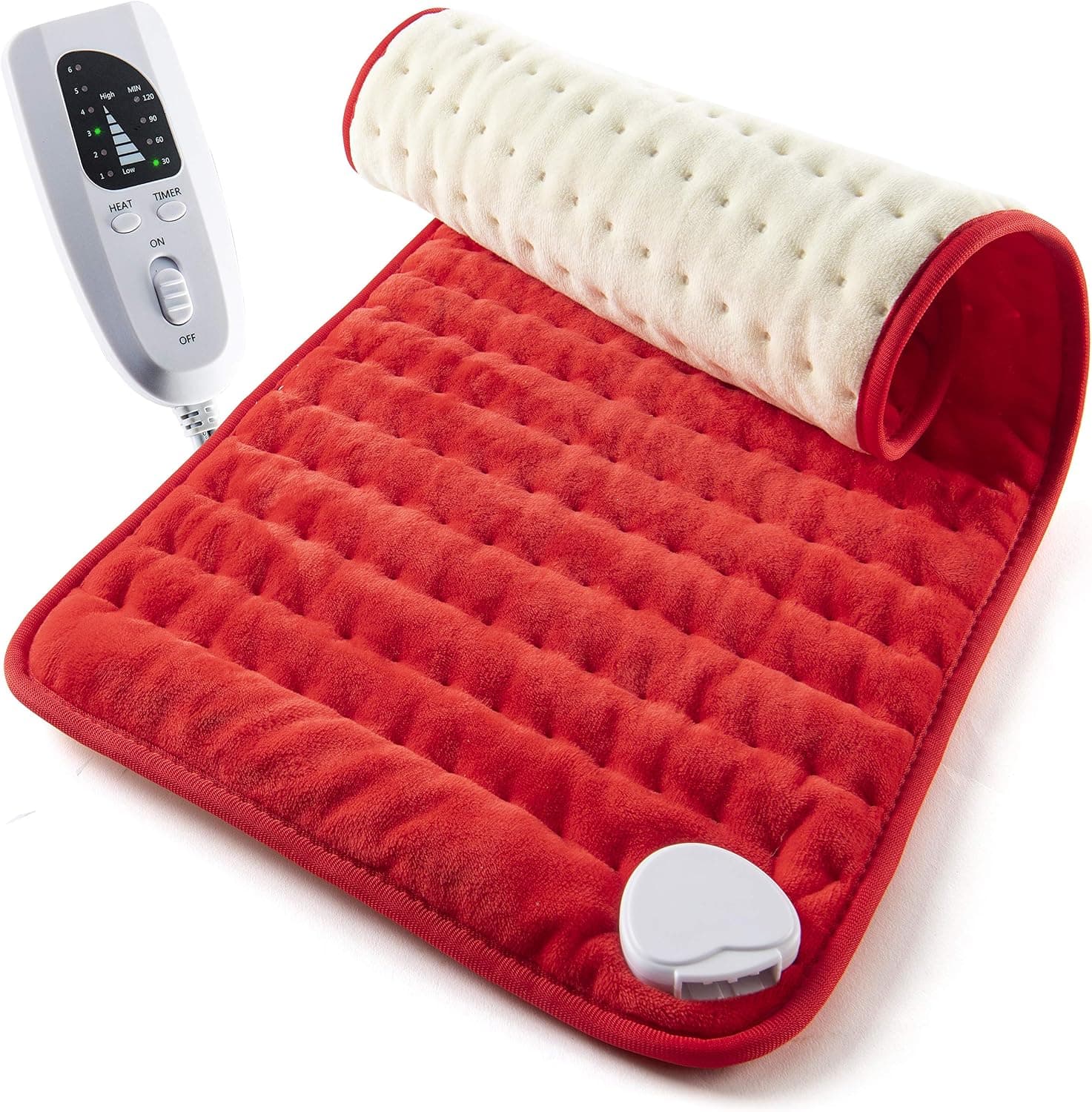 Heating Pad Electric for Back Pain and Cramps Relief, 2 Hour Auto Off, 24 x 12, Moist with Adjustable Settings