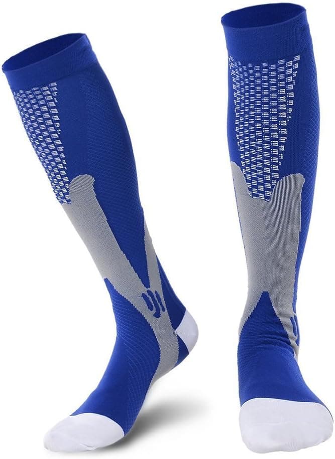 Bcurb Graduated Compression Socks Calf High Men Women Support Recovery Stockings