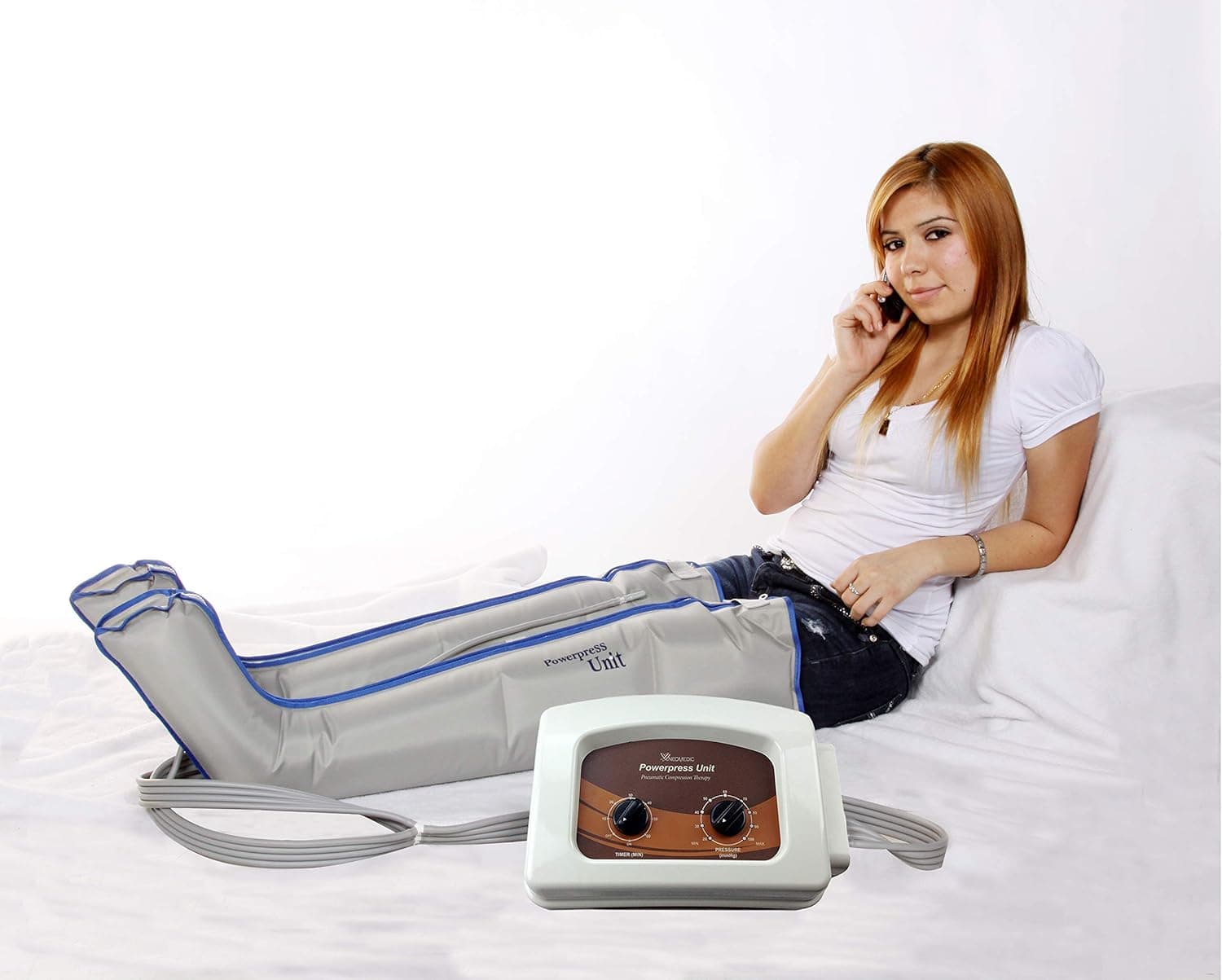 POWERPRESS Recovery Boots Compression Leg Massage System (X Large Pair Set)