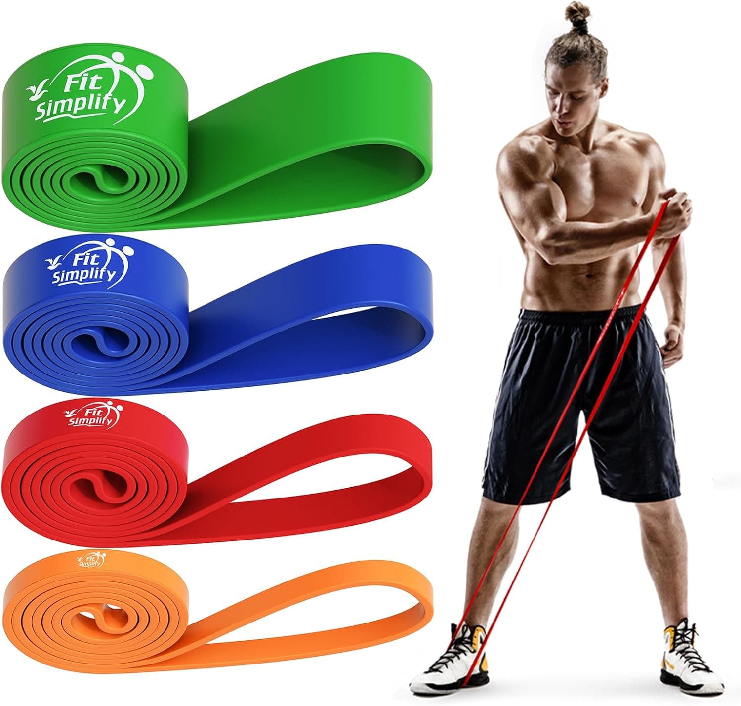 Fit Simplify Pull Up Assist Resistance Bands for Fitness and Mobility