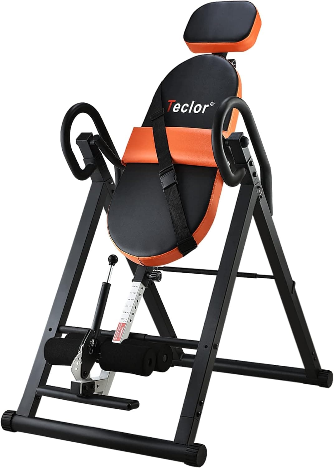 Teclor Inversion Table for Back Pain Relief, 350 lbs Capacity, Decompression Table with Safe Belt & Comfortable Ankle Holders
