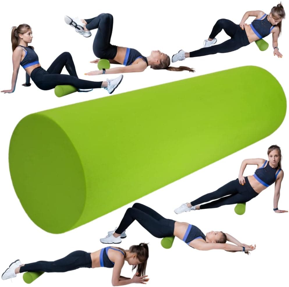 Half Foam Roller 12 Inch, High Density for Massage and Muscle Recovery