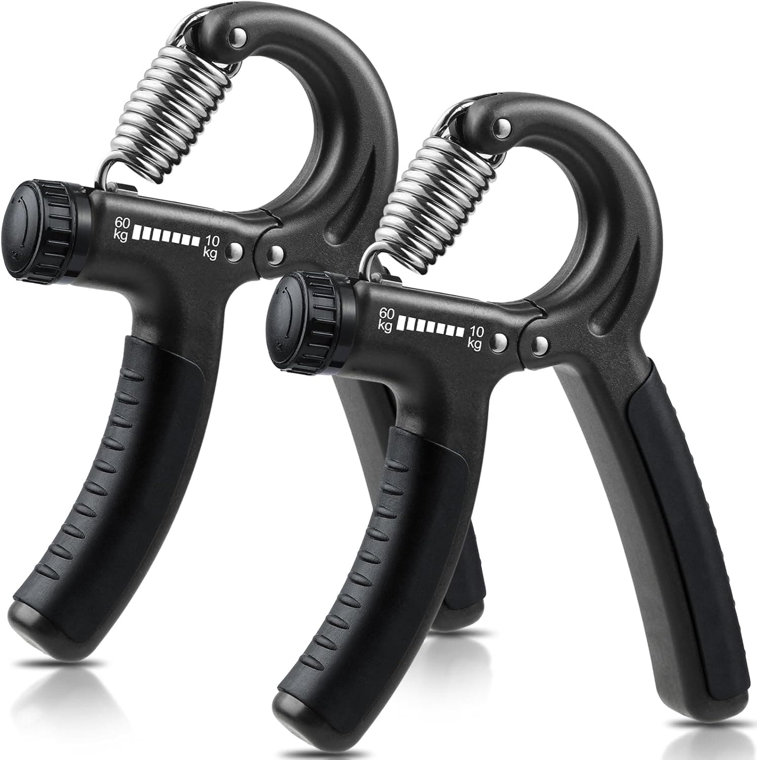 NIYIKOW 2 Pack Grip Strength Trainer, Adjustable Resistance 22-132 Lbs Forearm Strengthener