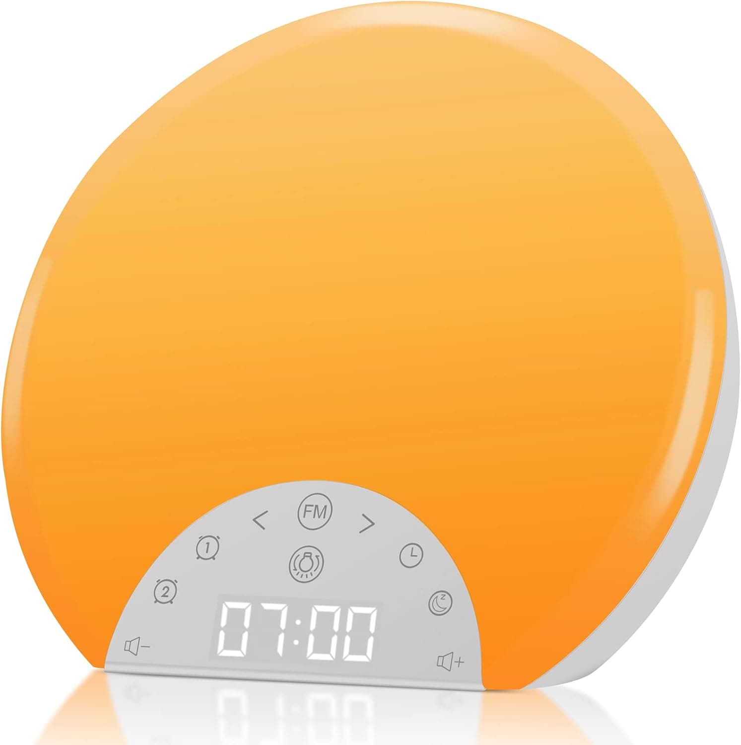 ANTDALIS Sunrise Alarm Clock Wake Up Light with Dual Alarms, 7 Nature Sounds, 8 Colors Night Light, FM Radio