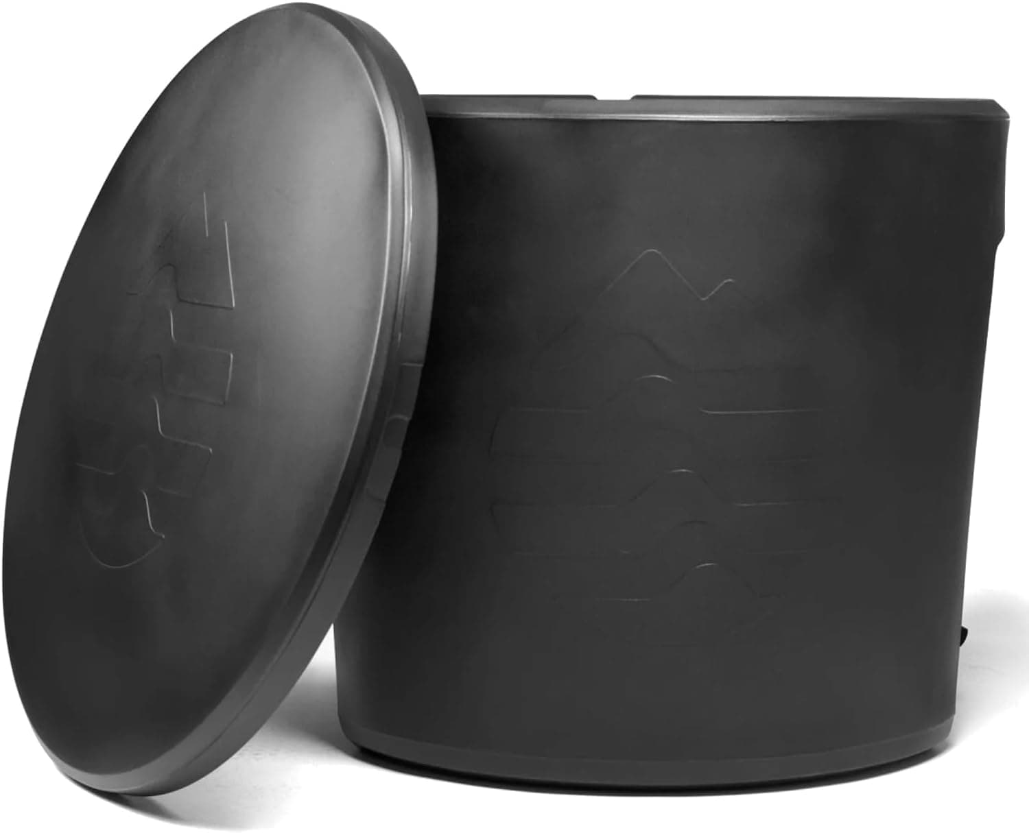 Ice Barrel Bathtub (400 Model) Portable Freestanding Cold Therapy Tub for Athletes (Charcoal Black)