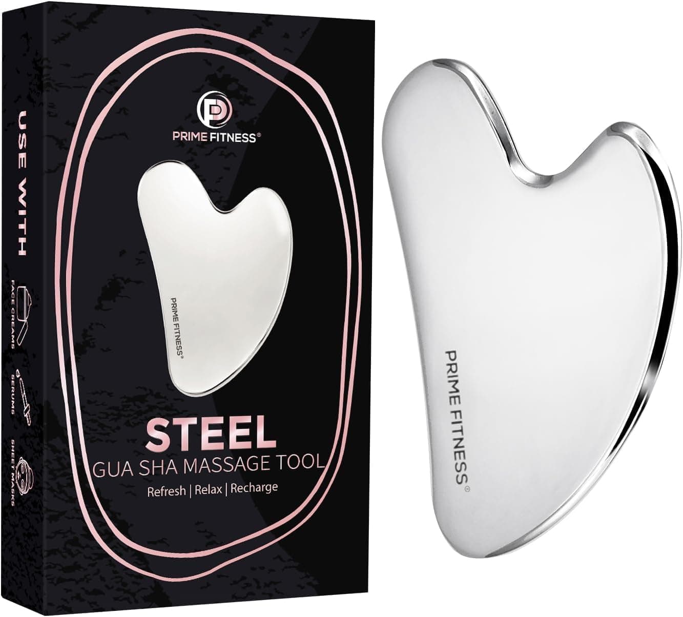 Gua Sha Stainless Steel Facial Tool for Blood Circulation