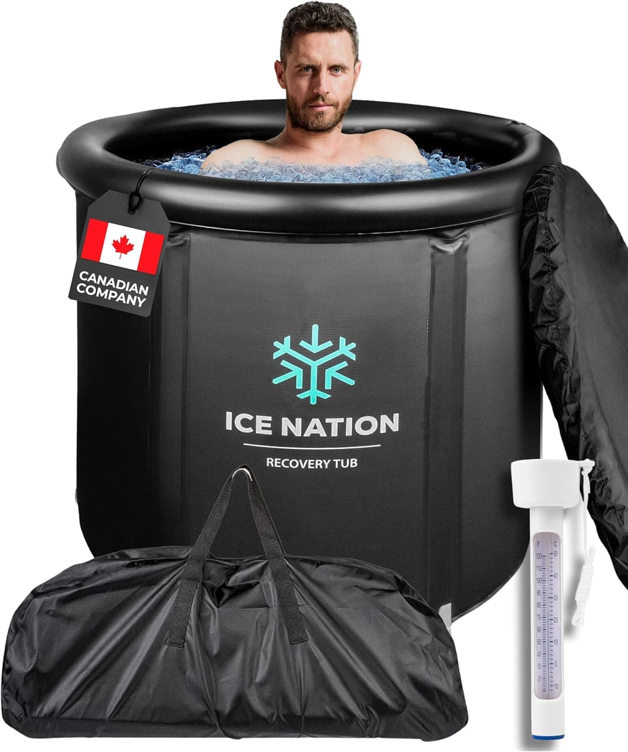 XL Ice Bath Tub, 100 Gallon Cold Plunge Tub, Portable Ice Bath Tub for Athletes, Ice Plunge Tub, Icebath