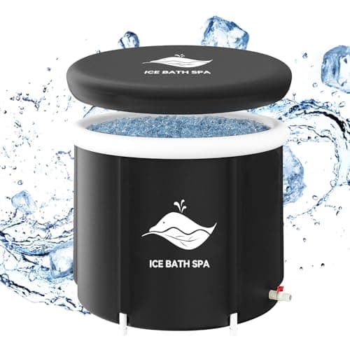PLKO Ice Bath Tub for Athletes, Cold Plunge Tub 120 Gallons,Protable Freestanding Bathtub for Cold Water Therapy Training,Spa Bath,versatile indoor outdoor use