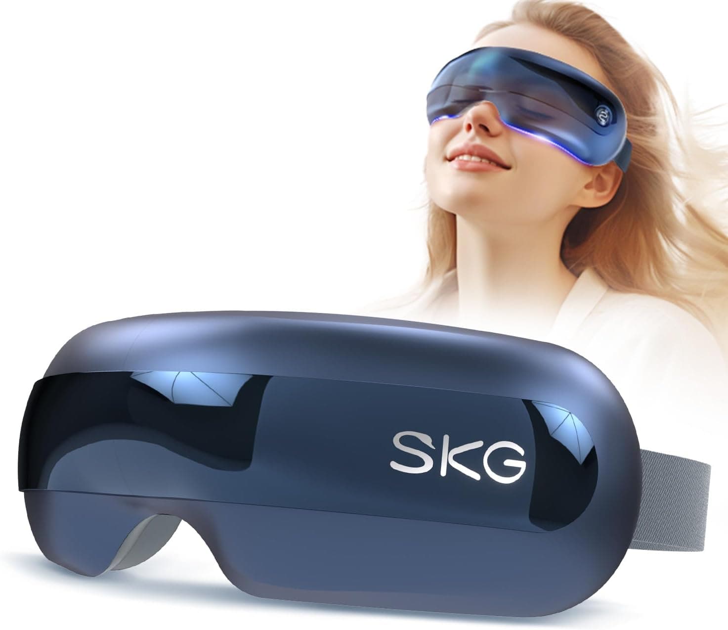 SKG Eye Massager with Heat, Bluetooth, with Vision Window and Music