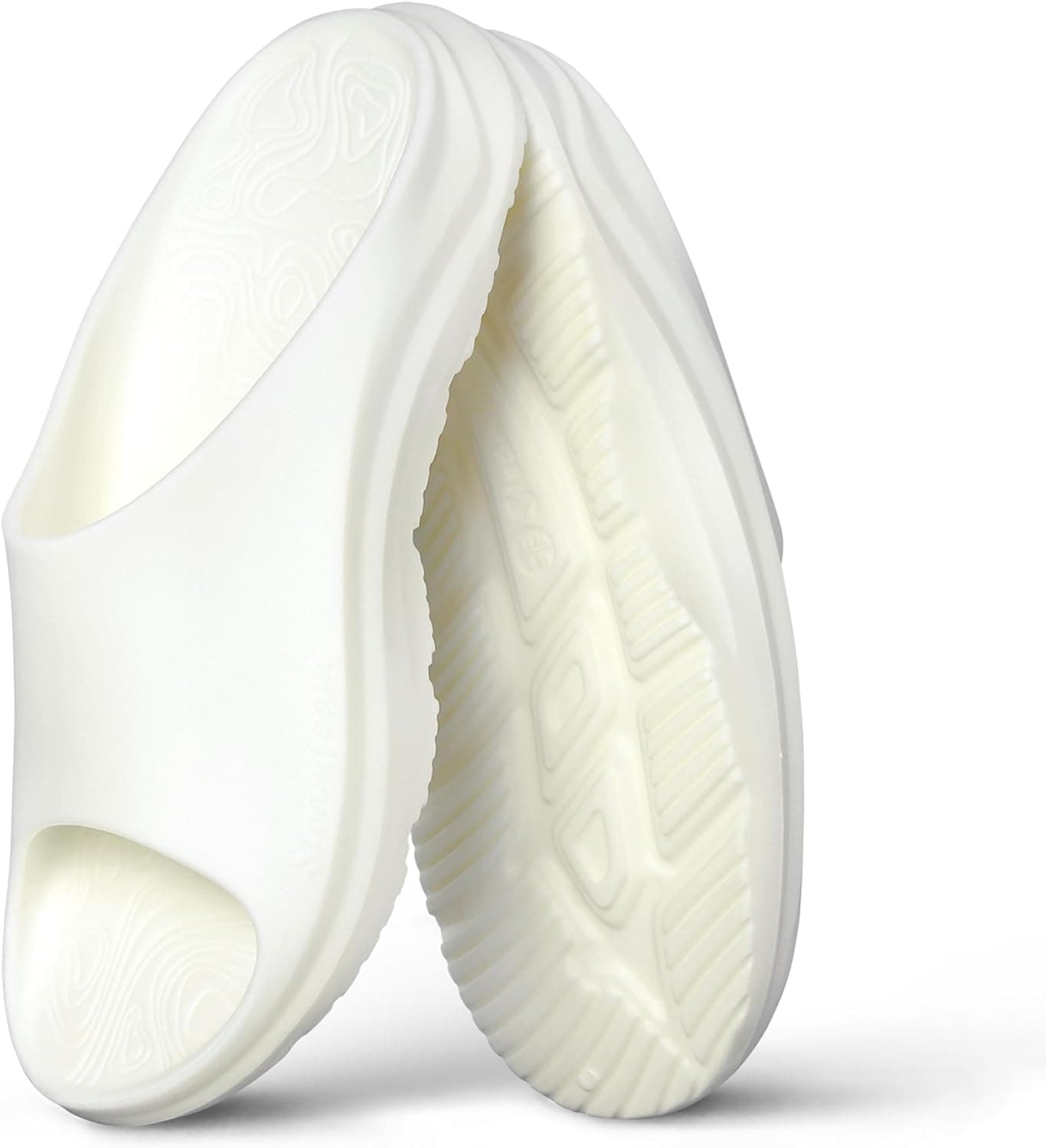 Recovery Slides Sandals for Men and Women, Light Weight Footwear Reduce Stress on Feet, Joints & Back