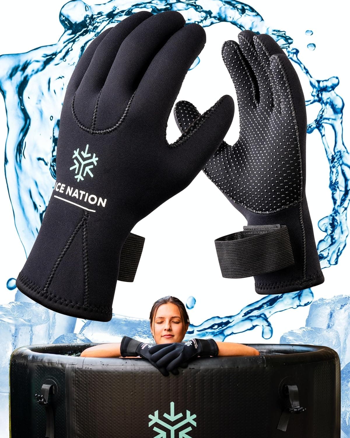 Cold Plunge Gloves, Neoprene Gloves for Ice Bath and Cold Plunge (X-Large)