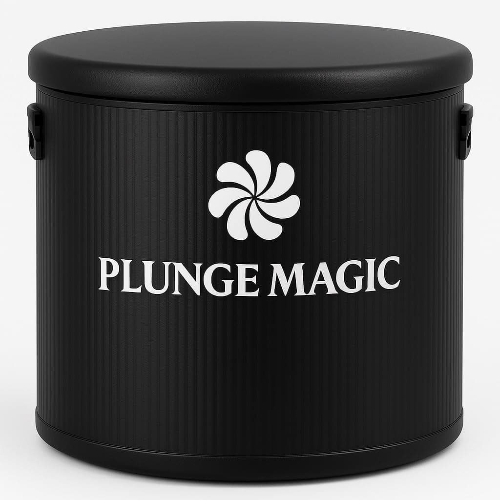 PLUNGE MAGIC Inflatable Cold Plunge Tub, Water Chiller Compatible, XL Space-Saving 150 Gal Ice Bath Tub