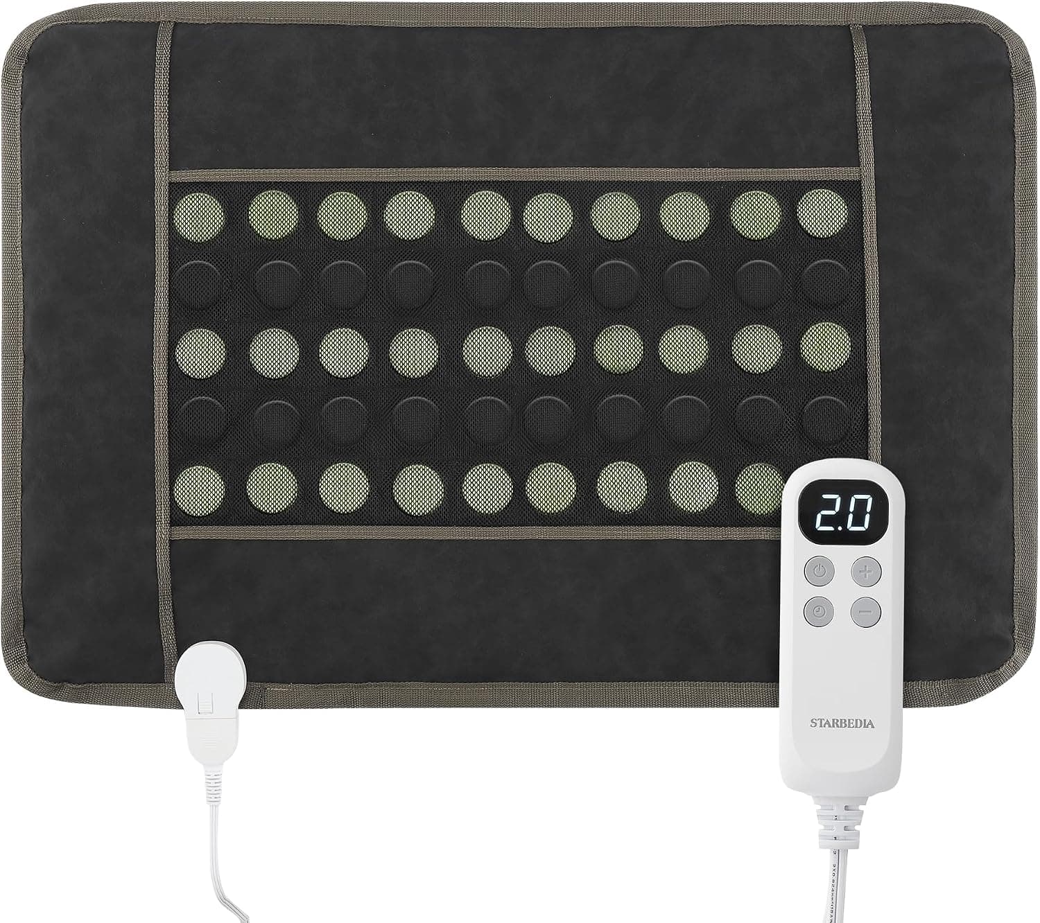 Far Infrared Heating Pads for Back Pain Relief, Natural Jade and Tourmaline Heating Pad, Electric Therapy Pads for Neck Shoulders and Period Cramps, 32"X21"