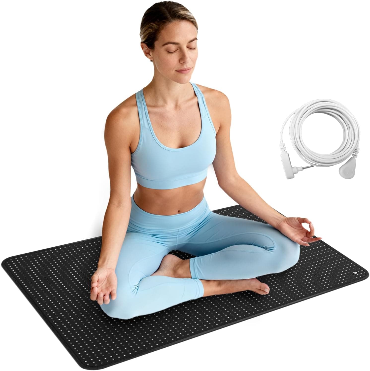 Grounding Mat for Bed Breathable Grounding Foot Pad 24x36 Sleeping Mat Earth Connected Mat Kit