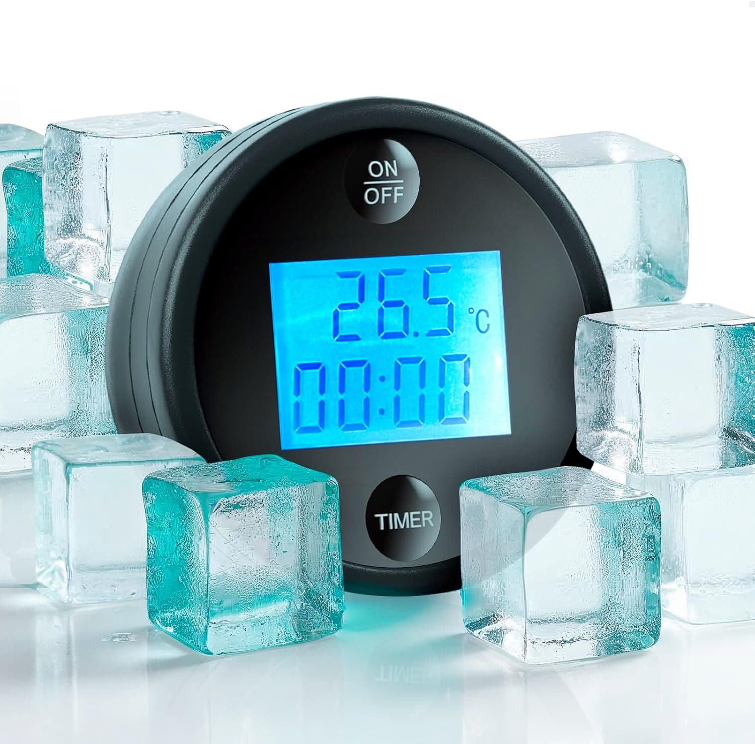 Ice Bath Thermometer and Timer - Waterproof Floating Thermometer for Ice Bath & Pool - Patented Design with Accurate Reading & Improved Sealing