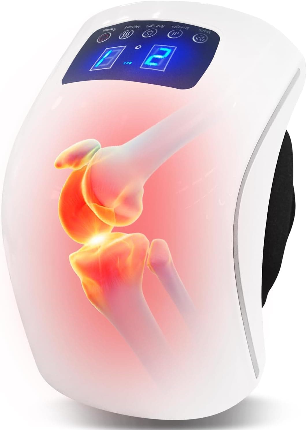 5 in 1 Next-Gen Knee Massager with Heat and Red Light Therapy, Vibration and Compression, Voice Broadcasting