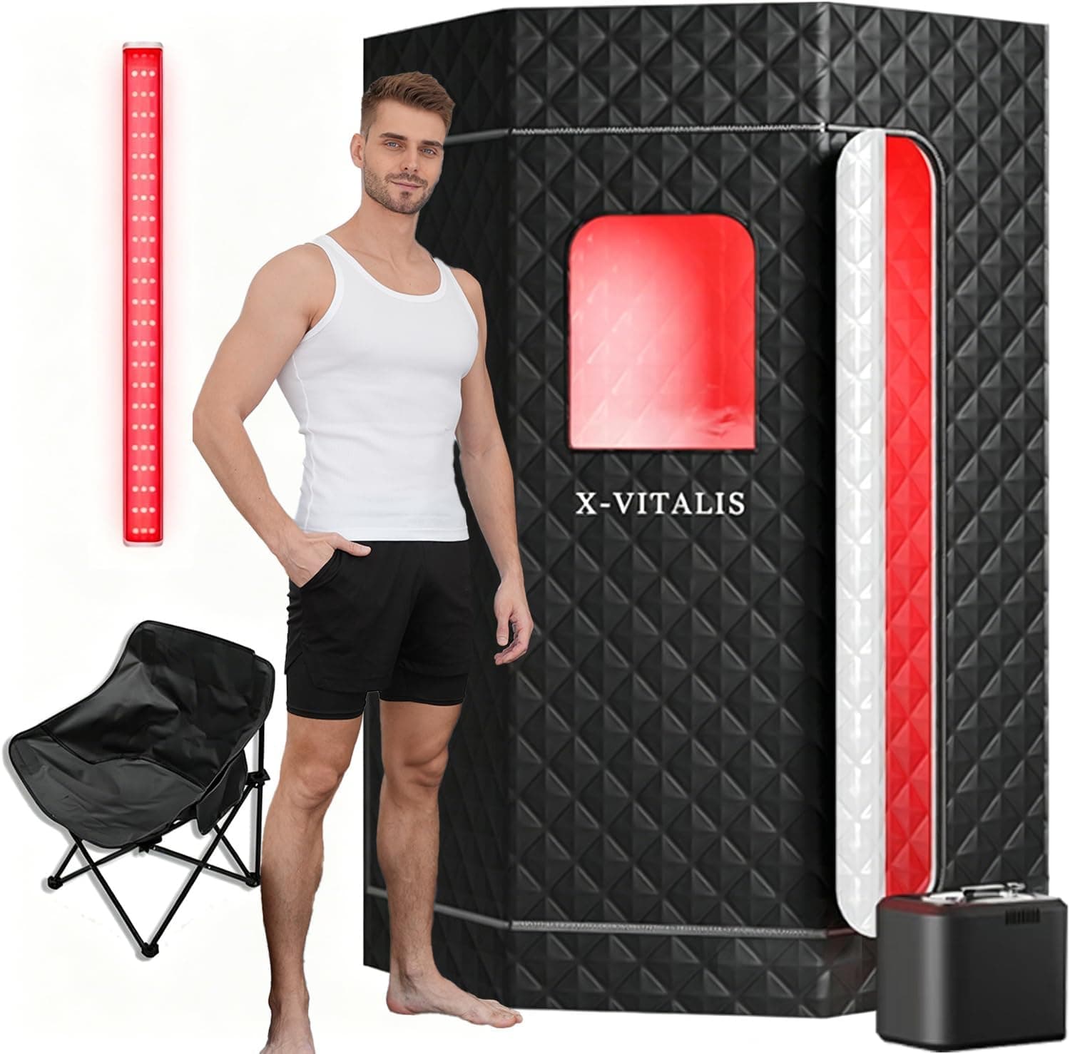 Portable Steam Sauna Tent for Home, 3L Infrared Sauna for Indoor, Outdoor, Gym, Spa
