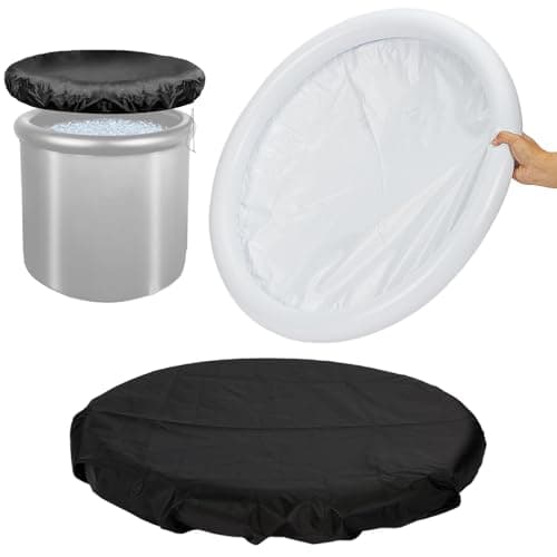 Thermal Ice Bath Cover & Dustproof Cold Plunge Cover, Portable Bathtub Fit 29.5inch Dia. Ice Bath Tub, Keep Bathtub Cold & Clean Only