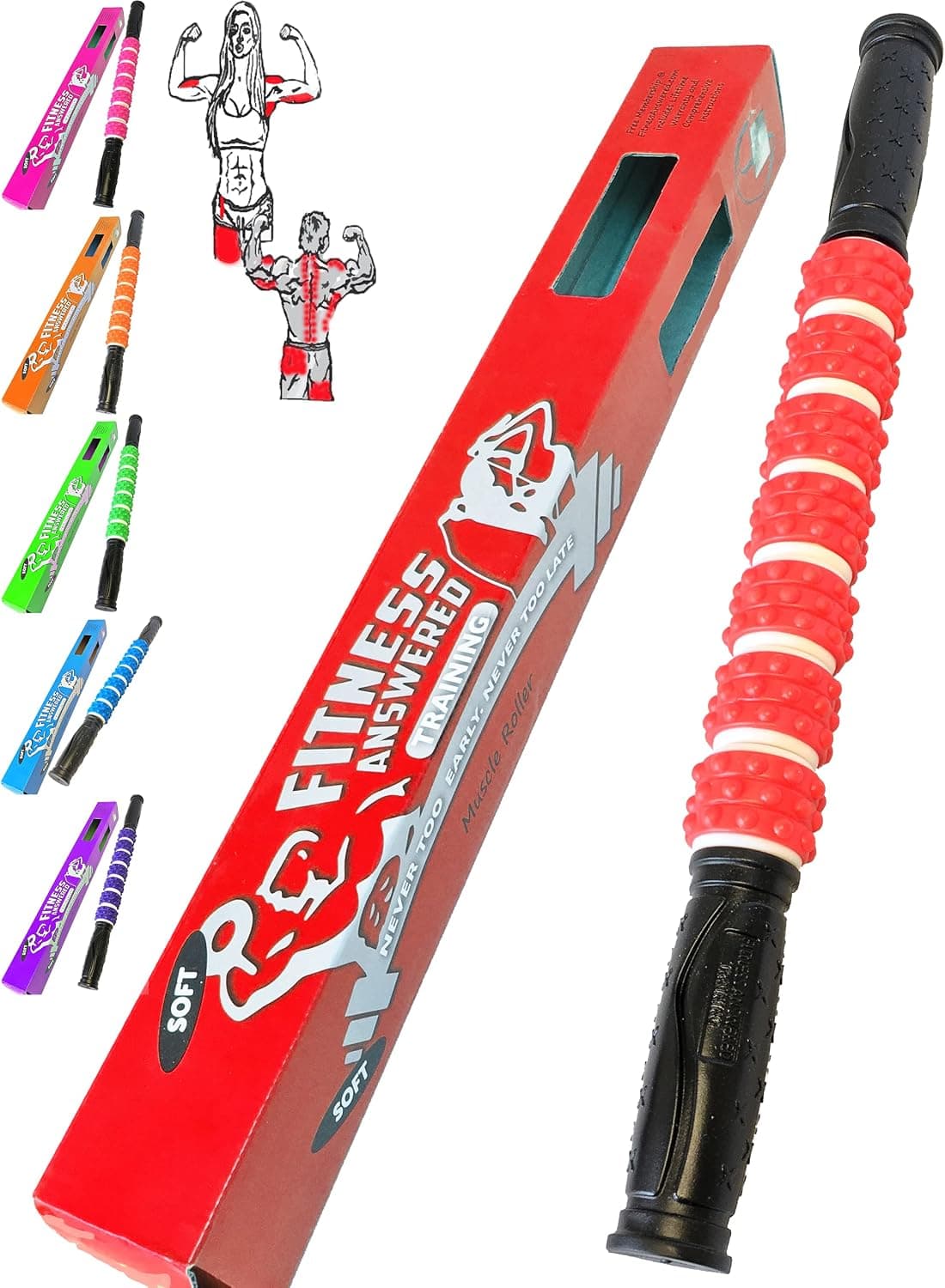 The Stick Massage Roller Original Muscle Roller Massage Stick 17.75 inch