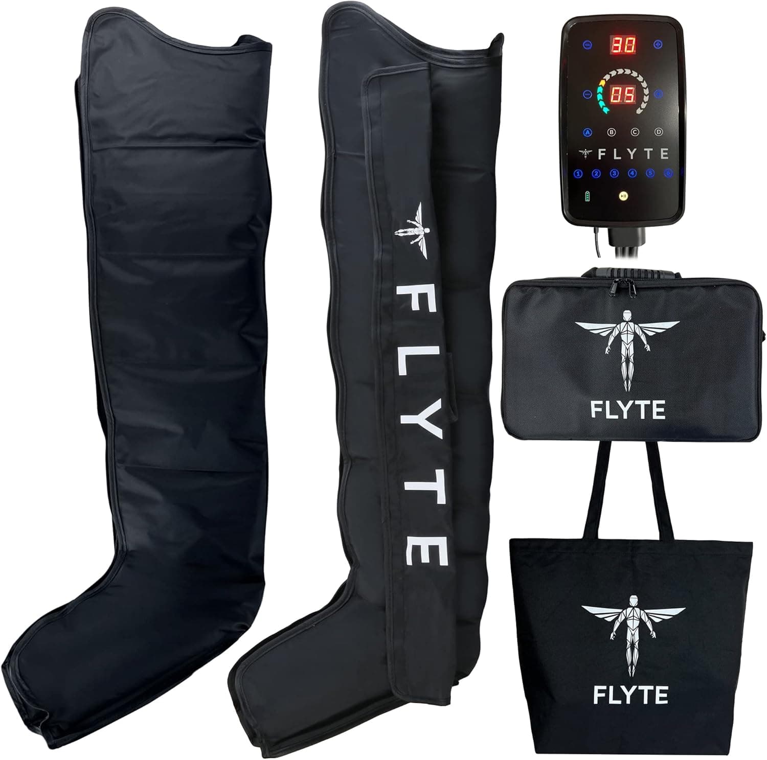 Exerscribe Flyte Air Compression Boots Full Leg Recovery System Massager (M)