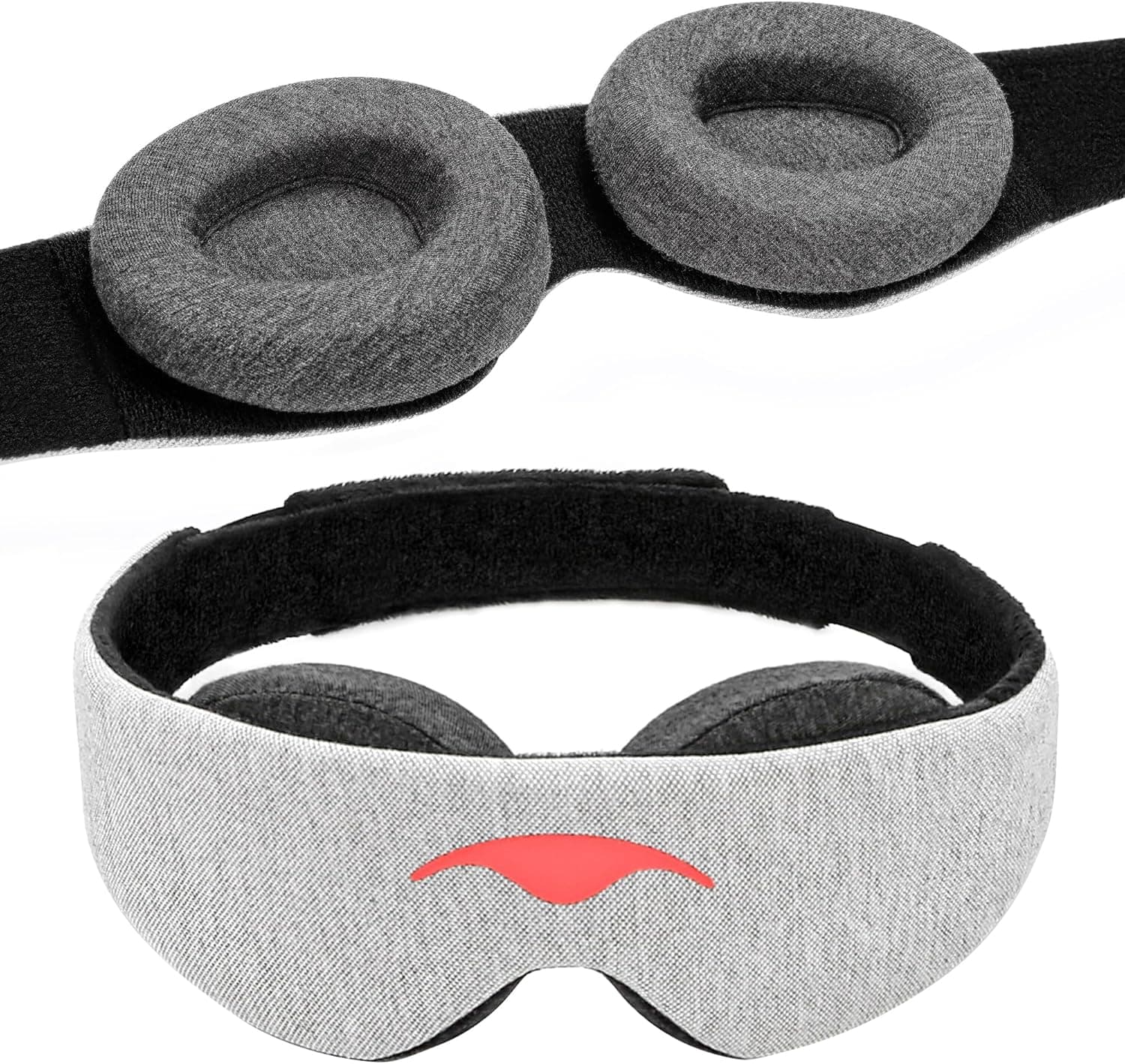 Manta Sleep Mask (100% Blackout, Adjustable Eye Cups)