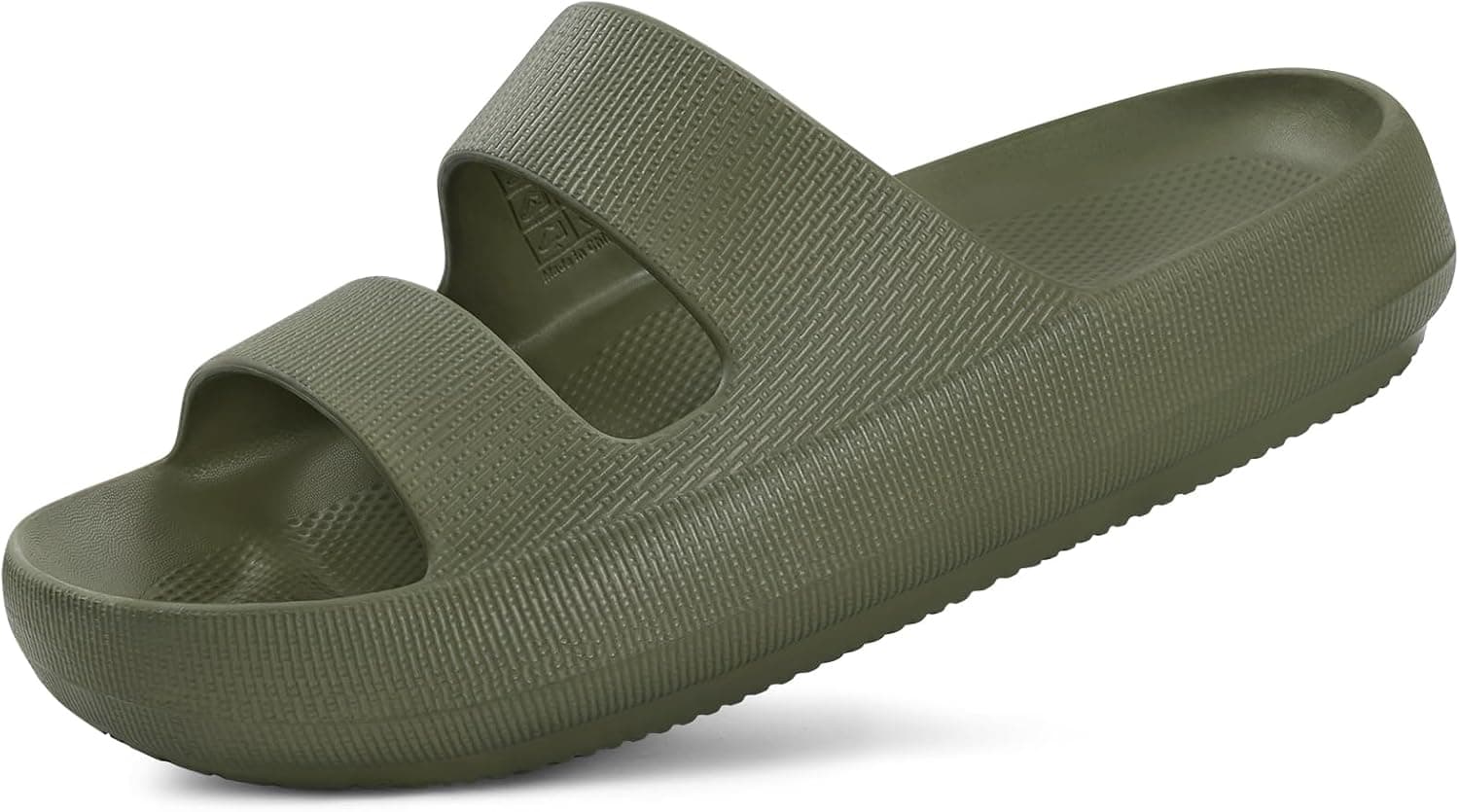 shevalues Orthopedic Slide Sandals for Women, Arch Support Plantar Fasciitis Cloud Slides, Army Green
