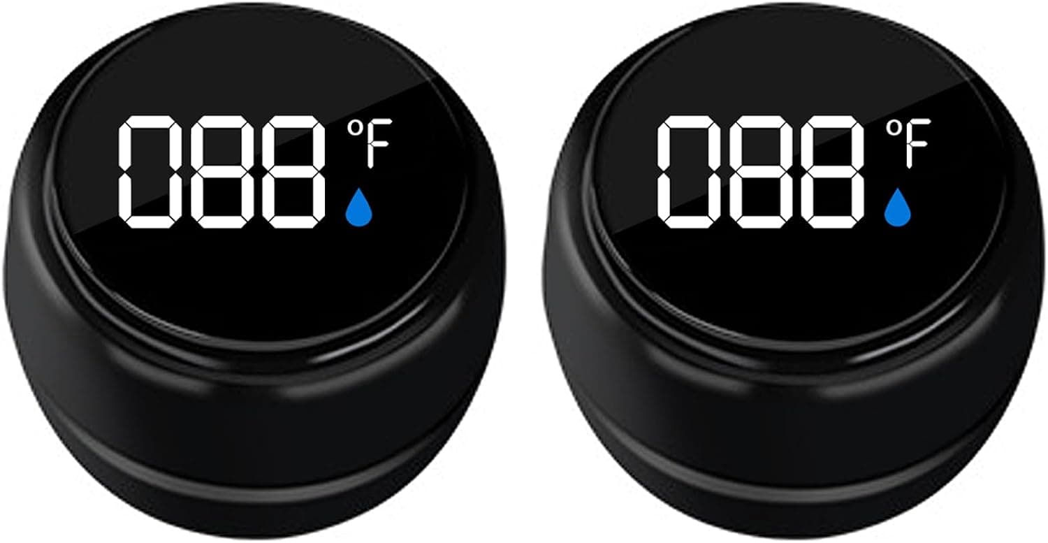 2 Pack Bath Thermometer for Bathtub, Rechargeable Waterproof Floating Water Thermometer for Ice Bath, Pool