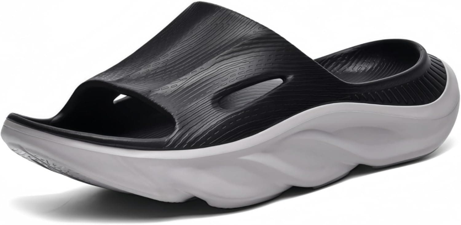 AnyuTech Recovery Slides for Men and Women - Orthopedic Sandals with Arch Support & Thick Cushion