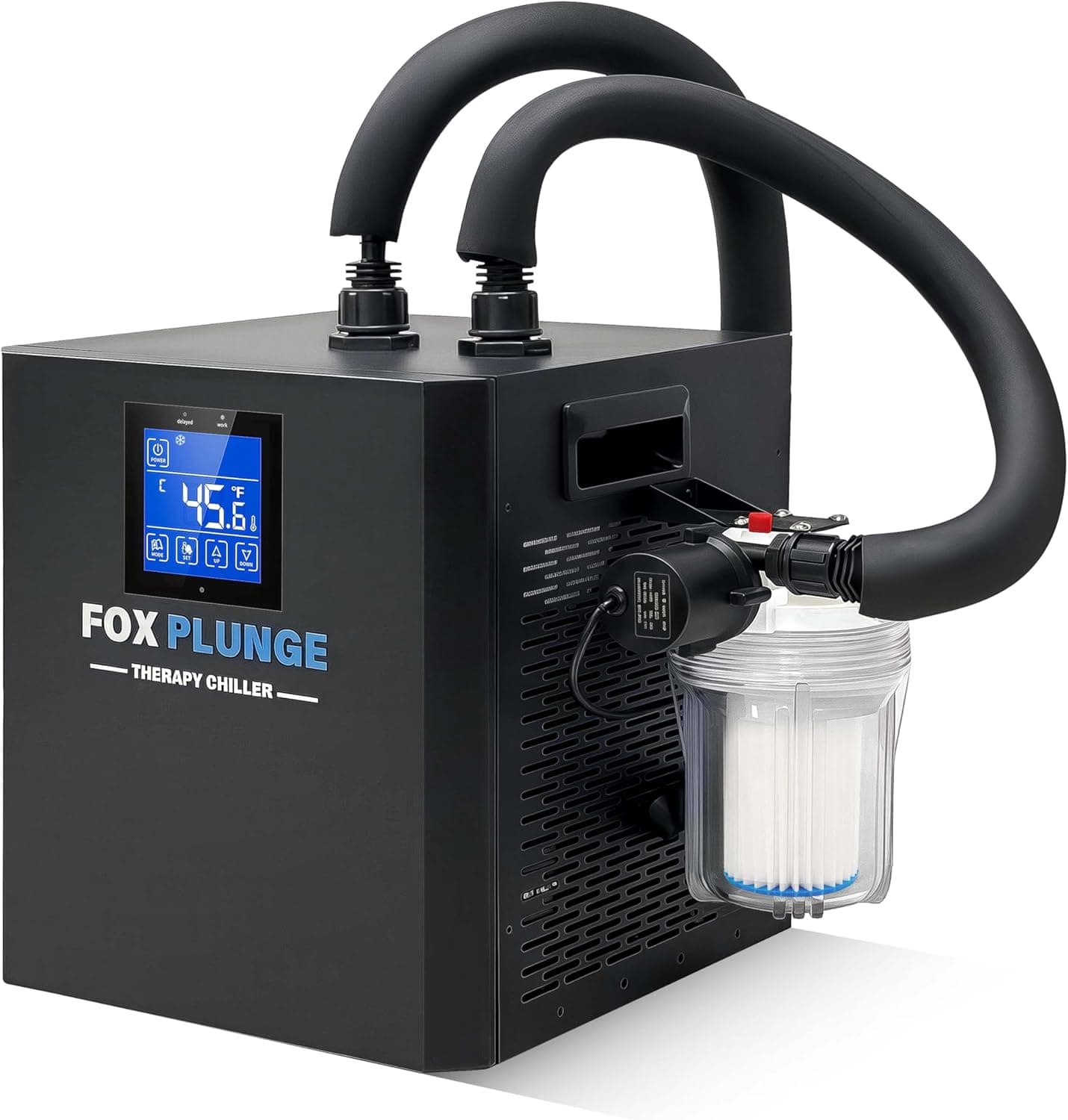 Cold Plunge Water Chiller for Ice Bath Tubs, 1/3HP 600w Chiller with External Filter Pump, Insulated Hose, Remote Control
